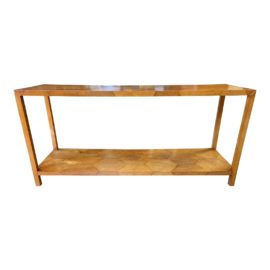 Goatskin Parchment Console Table