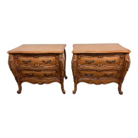 Fremarc Designs Bergere French Style Side Dressers- a Pair. Original Price: $5,198
