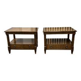 Baker Furniture French Regency Nightstands, a Pair