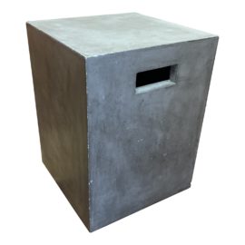 CB2 Concrete Side Table + Stool