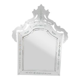 Venetian Style Etched Wall Mirror