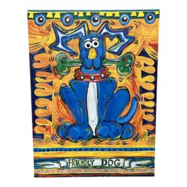 Lisa Grubb Original Acrylic on Canvas- "Friendly Dog". Original Price: $3,200