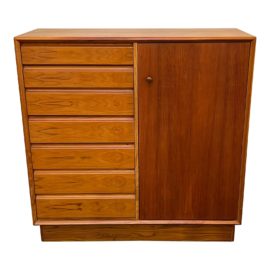 Mid 20th Century Bernhard Pedersen & Son Teak Gentleman's Chest