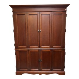 Custom Two Piece Office Armoire. Original Price: $2,000