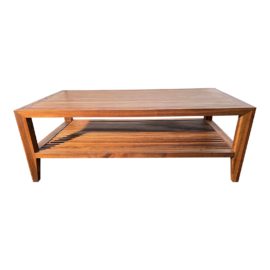 Custom Slat Shelf Coffee Table