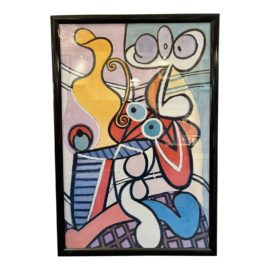 Pablo Picasso Large Still Life on Pedestal Table Framed Print, Large Format