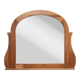 Richardson Brothers Company Curved + Solid Wood Beveled Mirror