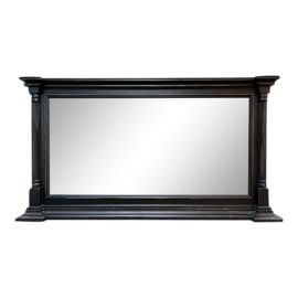 Large Georgian Wood Mirror + Dark Finish