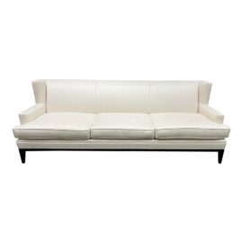 Mitchell Gold + Bob Williams Tasha Wingback Cream Sofa. Original Price: $3,800