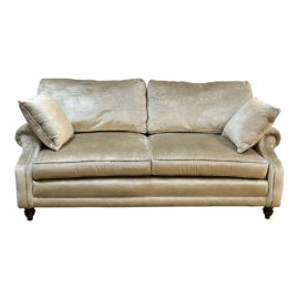 Calico Corners Custom Cut Velvet Traditional Sofa