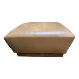 Kroll Furniture Custom Leather Ottoman