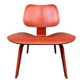 Herman Miller Ray & Charles Eames Lcw Red Plywood Chair, 2008. Original Price: $1,795