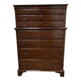 Antique English Style Seven Drawer Highboy