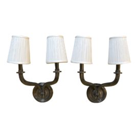 Hudson Valley Lighting Danbury Old Bronze Finish Metal Sconces, a Pair. Original Price: $599