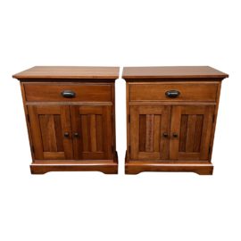 Michaels Furniture Arts & Crafts Nightstands, a Pair