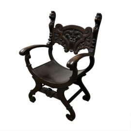 19th Century European Antique Savonarola Chair