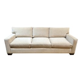 Sunrise Home Custom Velveteen Sofa. Original Price: $3,787