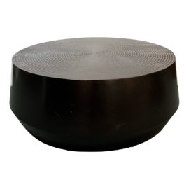 Crate & Barell Round Black Wood Coffee Table. Original Price: $699
