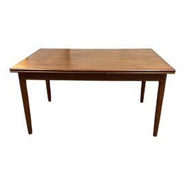 1970's Ansager Mobler Danish Modern Teak Extension Dining Table