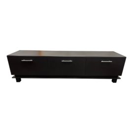Contemporary Three Drop-Down Door Storage/Media Cabinet