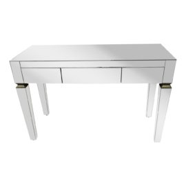 Worlds Away Jacklyn 3 Drawer Desk With Beveled Mirror