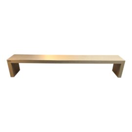 NEW Eric Kuster Avalon Metallic Oak Bench. Original Price: $3,950