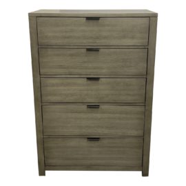 Macys Gray Highboy Five Drawer Dresser