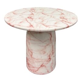 NEW Custom Design Vini Faux Marble Side Table - Rose