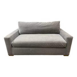 Restoration Hardware Maxwell Gray Velvet Lovseat. Original Price: $4,195