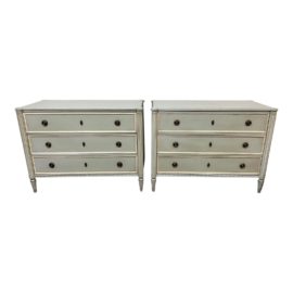 Frontgate Etienne Three Drawer Chest, a Pair. Original Price: $4,400