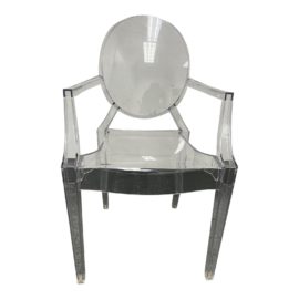 Philippe Starck Kartell Transparent Ghost Chair. Original Price: $515