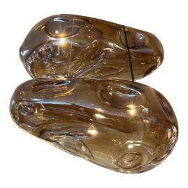 Klove Studio Handblown Astroid Glass Pendants, a Pair