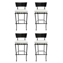 NEW Set of Four Palecek Outdoor Martini Counter Stools. Original Price: $5,892