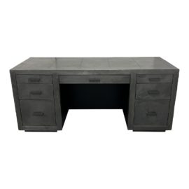 Restoration Hardware La Salle Metal-Wrapped Desk. Original Price: $2,925