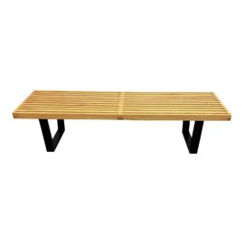 Herman Miller George Nelson Platform Wood Bench. Original Price: $2,295