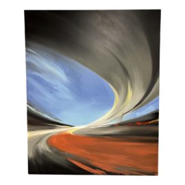 Miguel Osuna 2006 Original Oil Canvas "Tornado 360" 66 Inches X 82 Inches. Original Price: $15,000