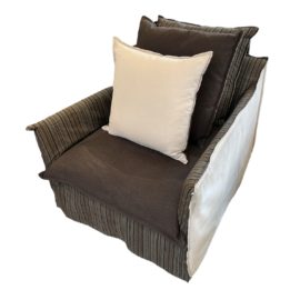 Crate & Barrel Oasis Arm Chair + Christian Liaigre Upholstery. Original Price: $2,000