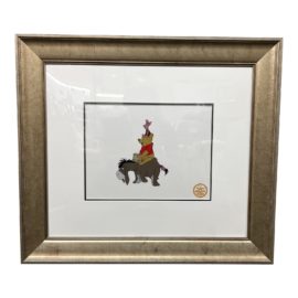 1968 Disney "Winnie the Pooh and the Blustery Day" Framed Serigraph Cel