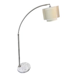 AF Lighting Arched Adjustable Floor Lamp + Fabric Shade