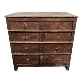 Antique C. 1720 Oak Five Drawer Dresser