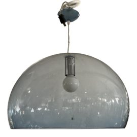 Kartell Ferruccio Laviani Fl/Y Light Blue Pendant. Original Price: $420