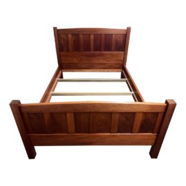 Custom Solid Honduran Mahogany Full Platform Bedframe