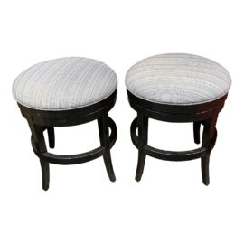 Fremarc Custom Veranda Antiqued Counter Stools, a Pair