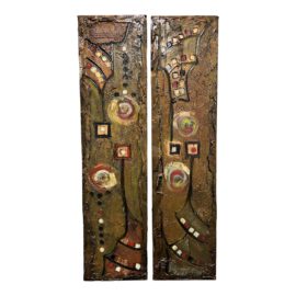 Marie-Christine Nadeau "Tentative 1 + 2" Mixed Media Diptych