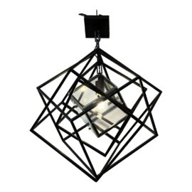 Visual Comfort Kelly Wearstler Cubist Cage Pendant. Original Price: $1,499