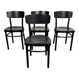 Idolf Black Dining Chairs, Set of Four. Original Price: $380