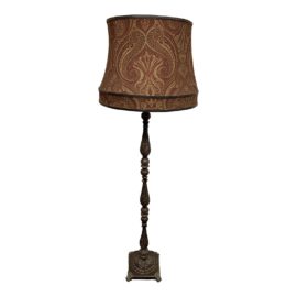 Vintage Style Floral Shade Floor Lamp