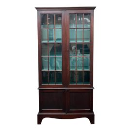 Vintage Locking Glass Front Display Cabinet