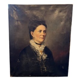 Victorian Antique Unframed Portrait