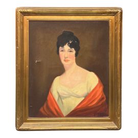 Vintage Gilt Framed Portrait of a Woman